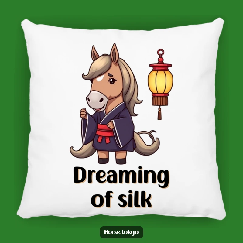 Funny Horse Kimono Pillow: Cozy Comfort with Dignified Equine Humor