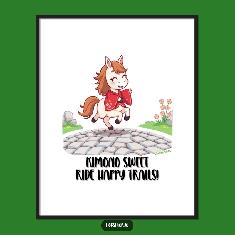 Free Printable Joyful Horse Wall Art - Funny Elegant Downloadable Decor