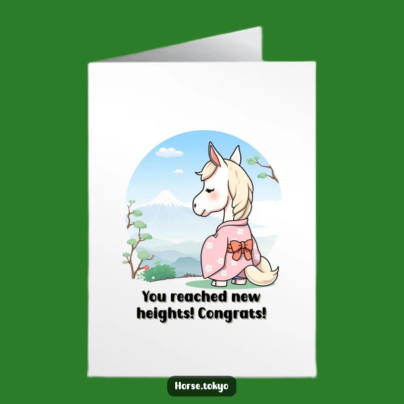 Free Printable Horse Congrats Card - Calm Journey Downloadable