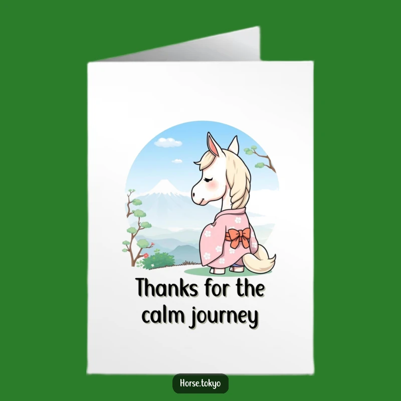 Free Printable Horse Thank You Card - Grateful Downloadable