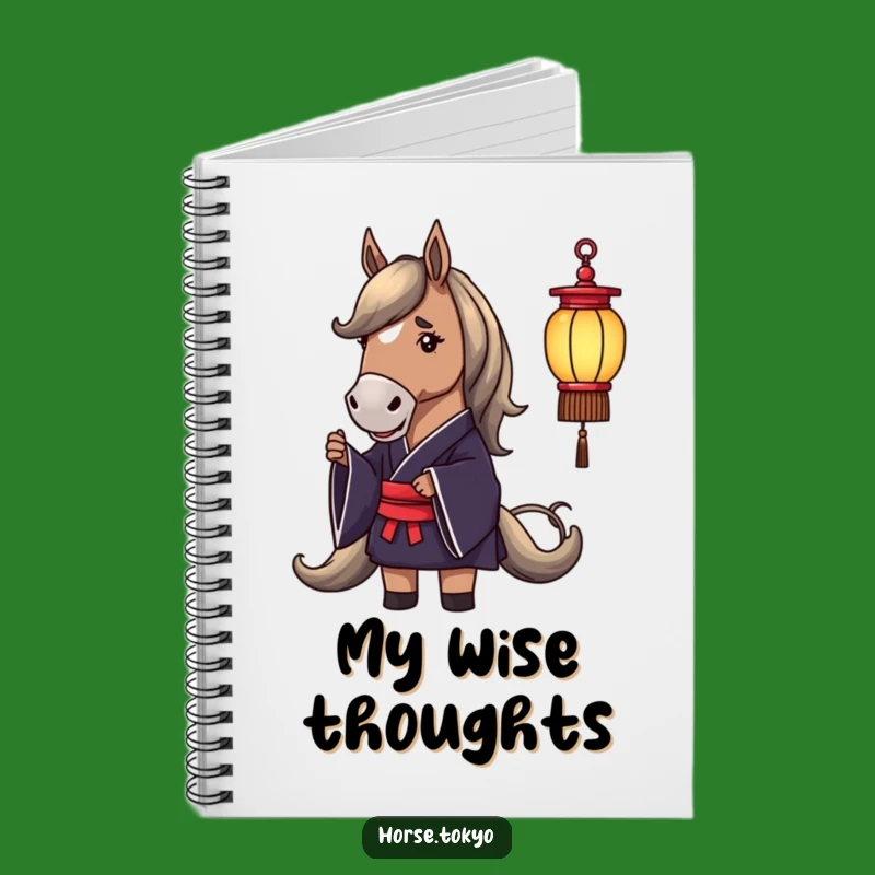 Funny Horse Kimono Notebook: Jot Down Ideas with Equine Elegance