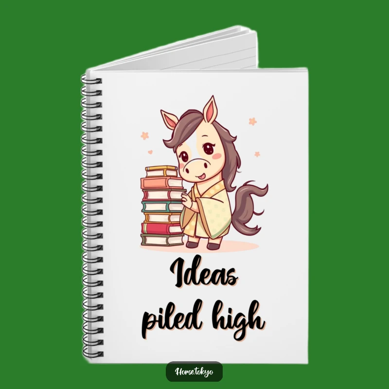Funny Mischievous Horse Notebook - Patterned Kimono Book Journal Humor Gift