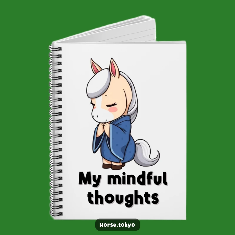 Funny Blue Kimono Horse Notebook: Journal with Elegant Style Gift