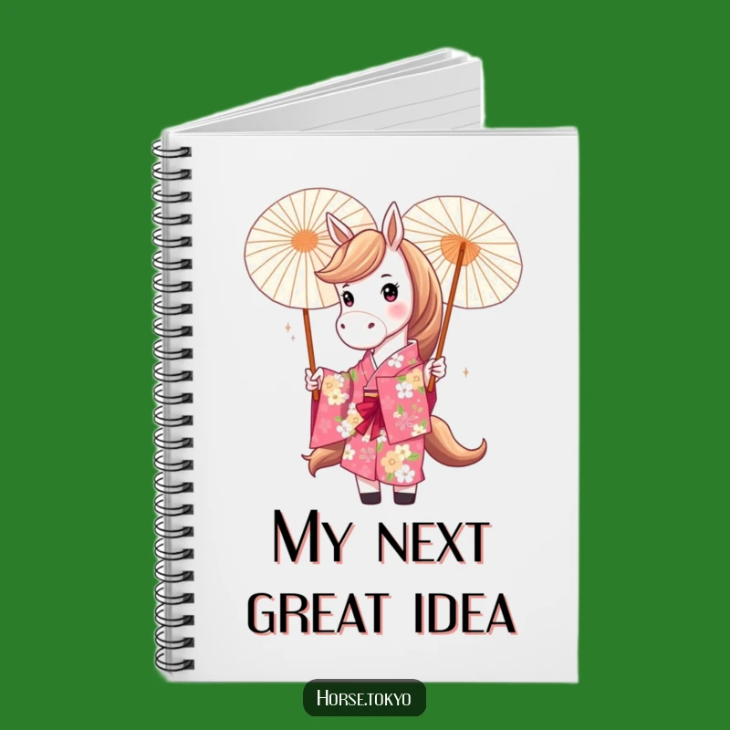 Funny Floral Kimono Horse Notebook: Journal Your Thoughts with Style Gift