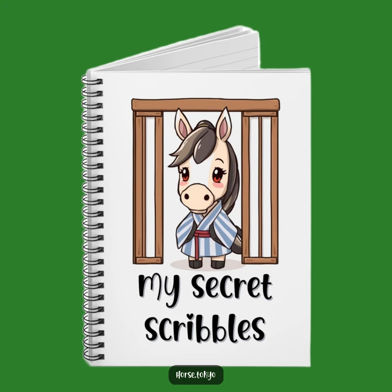 Funny Striped Kimono Horse Notebook: Journal Your Curiosity Gift