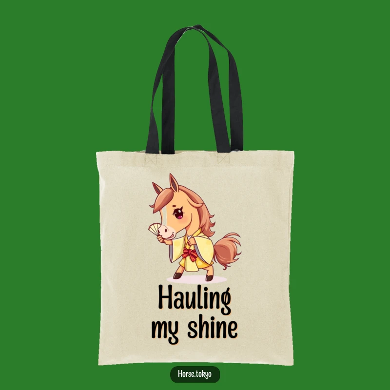 Funny Golden Kimono Horse Tote Bag: Stylish Accessory Gift